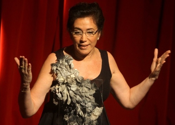 Lília Cabral durante o 4º Prêmio Contigo! de Teatro (16/11/10)