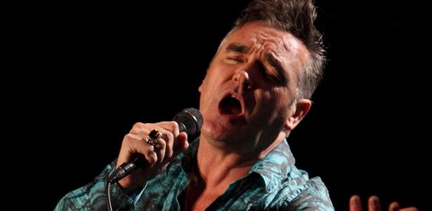 O cantor Morrissey durante show na Califórnia, Estados Unidos (17/04/2009)