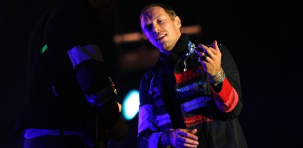 Julio Cesar Guimarães/UOL Chris Martin durante show do Coldplay na Praça da Apoteose, no Rio de Janeiro (28/02/2010)