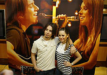 Sandy e Junior durante a coletiva de imprensa no lançamento do último trabalho 'Acústico MTV'