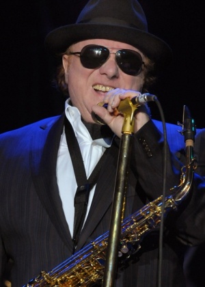 O cantor Van Morrison durante show em Las Vegas (25/9/2009) - Getty Images
