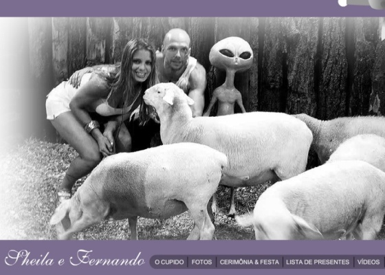 Site de casamento de Sheila Mello e Xuxa (9/6/2010)