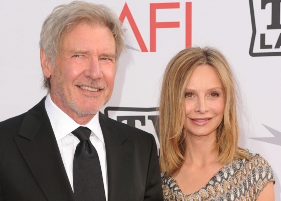 Os atores Harrison Ford e Calista Flockhart no 38th AFI Life Achievement Award no Sony Pictures Studios em Culver City, na Califrnia (10/6/2010)