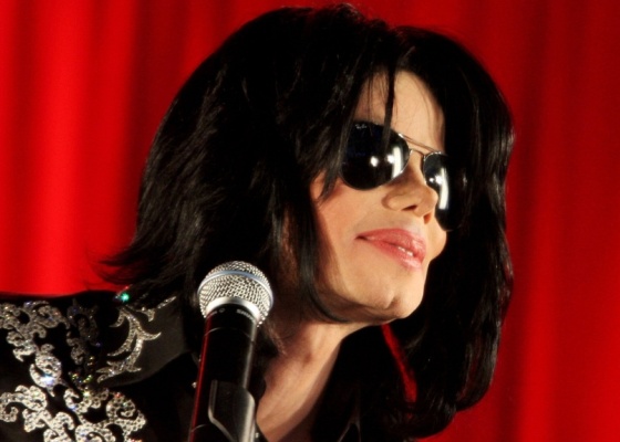 O cantor Michael Jackson anuncia sua srie de shows em no 02 Arena, em Londres (5/3/2009)
