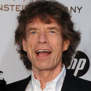 O cantor Mick Jagger no baile beneficente amfAR's Cinema Against AIDS 2010 na França (20/5/2010)