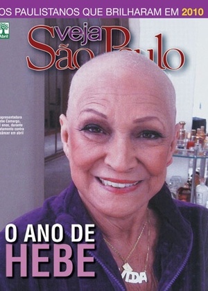 Hebe Camargo aparece sem peruca em capa da revista Veja So Paulo (11/12/2010)