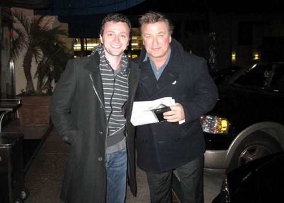 Lucas Lima e Alec Baldwin nos Estados Unidos (16/2/11)