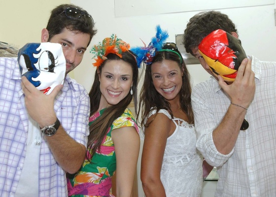 Luiz Megale, Nadja Haddad, Débora Vilalba e Edgard Piccoli em Recife 