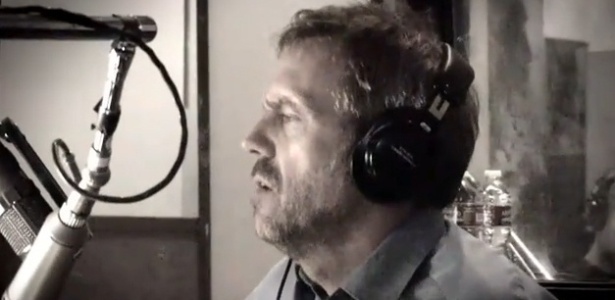 Hugh Laurie durante gravação de seu disco "Let Them Talk" (março/2011)