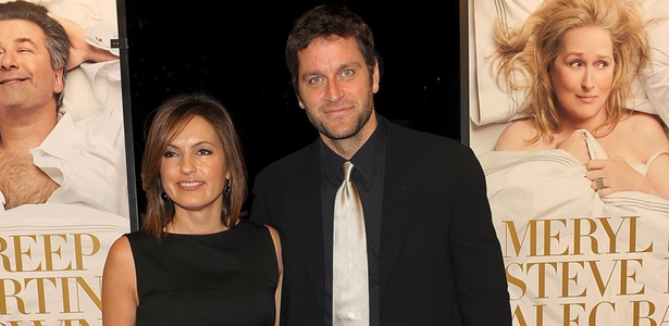 Mariska Hargitay e o marido Peter Hermann na première de "Simplesmente Complicado" em Nova York (9/12/2009)