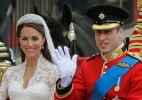 Recém-casados chegam de carruagem ao Palácio de Buckingham - AP Photo/Alastair Grant
