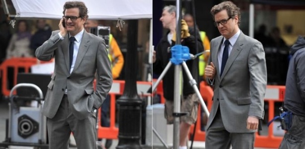 Ator Colin Firth no set de filmagem do longa "Gambit", dos irmãos Cohen (18/6/11) - AP