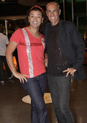 David Brazil e Amin Khader durante premiação no Rio de Janeiro (17/3/2011)