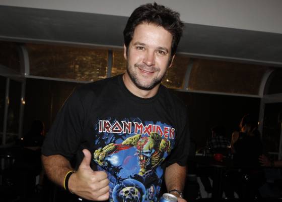 Murilo Benício no show do Iron Maiden no Rio de Janeiro (28/3/2011)