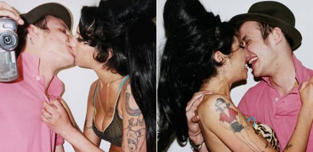 Amy Winehouse e Blake Fielder-Civil em momentos divertidos (2007) - Reprodução/Terry Richardson"s Diary