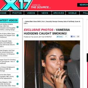 Vanessa Hudgens é flagrada fumando cigarro por paparazzo