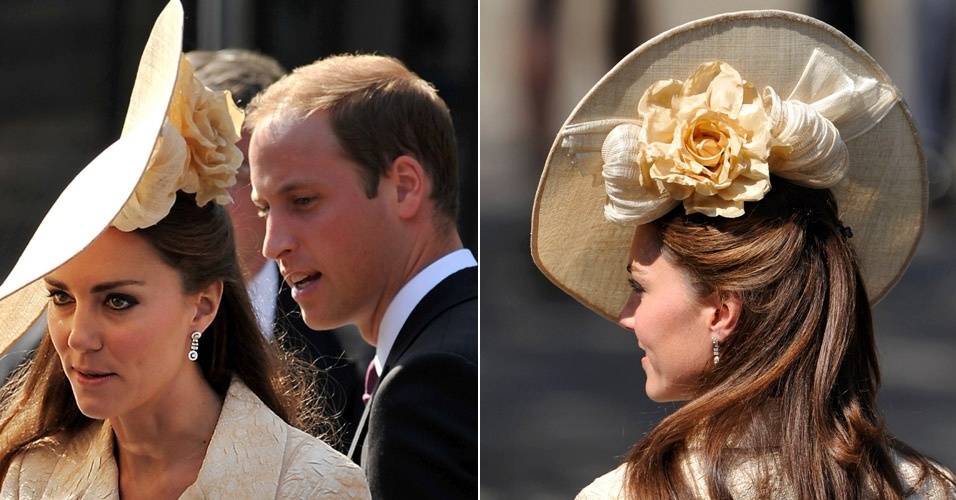 Os duques Catherine e William vão ao casamento de Zara Phillips, neta da rainha Elizabeth 2ª (30/7/11)