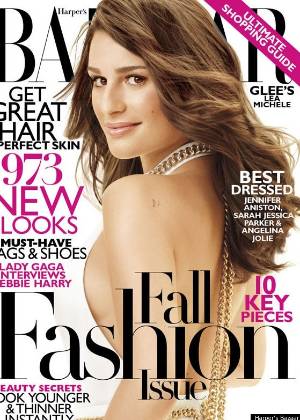 Lea Michele, de "Glee", é capa da Harper´s Bazaar de setembro