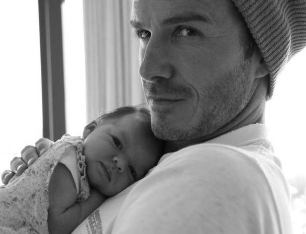 David Beckham e sua filha Harper Seven Beckham (7/8/11)