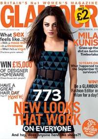 Mila Kunis é capa da "Glamour"
