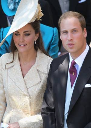 Kate Middleton e príncipe William no casamento de Mike Tindall e Zara Philip (30/7/11)