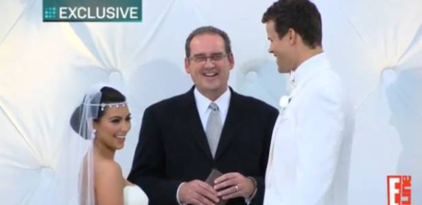 Cenas do casamento de Kim Kardashian e Kris Humphries divulgadas pelo canal E! (20/8/2011)