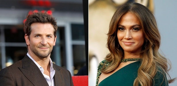 O atore Bradley Cooper e a cantora Jennifer Lopez