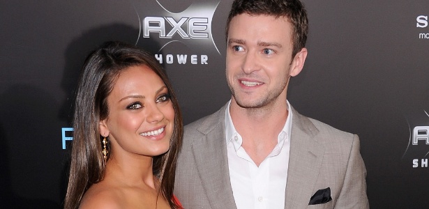 Mila Kunis e Justin Timberlake na première de "Amizade Colorida" em Nova York (18/7/2011)