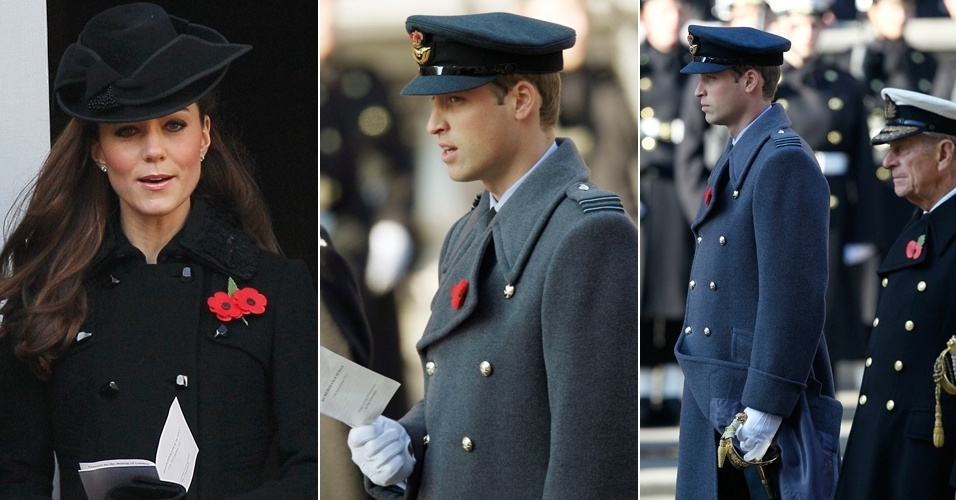 Kate e William participam de homenagem em Londres a soldados mortos em guerras (13/11/2011)