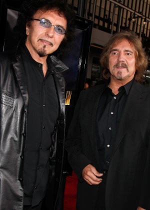 Tony Iommi (esq) e Geeezer Butler, integrantes do Balck Sabbath, em Nova York (4/7/08) - Getty Images