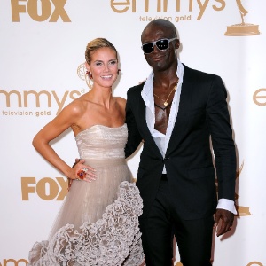 Heidi Klum e Seal durante a 63º premiação do Emmy Awards (16/1/11)