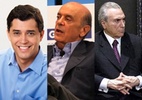 Estilo dos candidatos à presidência e vice: Serra aposta na casualidade, Temer no traje formal - Montagem/UOL