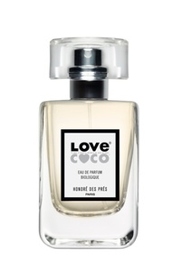Frasco do perfume Love Coco da perfumaria francesa Honoré des Prés