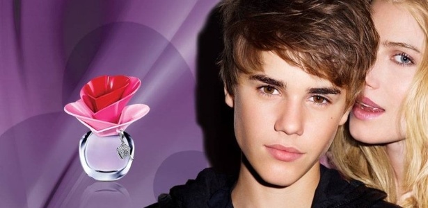 O astro teen Justin Bieber na campanha de seu primeiro perfume, Someday, com a modelo Dree Hemingway. A foto é de Terry Richardson - Divulgação