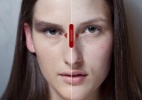 Antes e depois: Veja a mudança de modelo após a maquiagem para o desfile de Tufi Duek - Patrícia Araújo/UOL