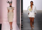 Conceituais, Melk Z-Da e Acquaestudio criam roupas "estranhas" e bonitas - Montagem/UOL