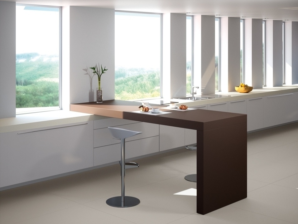 Piso revestido com lâminas porcelânicas da linha The Size, da Alicante - Divulgação