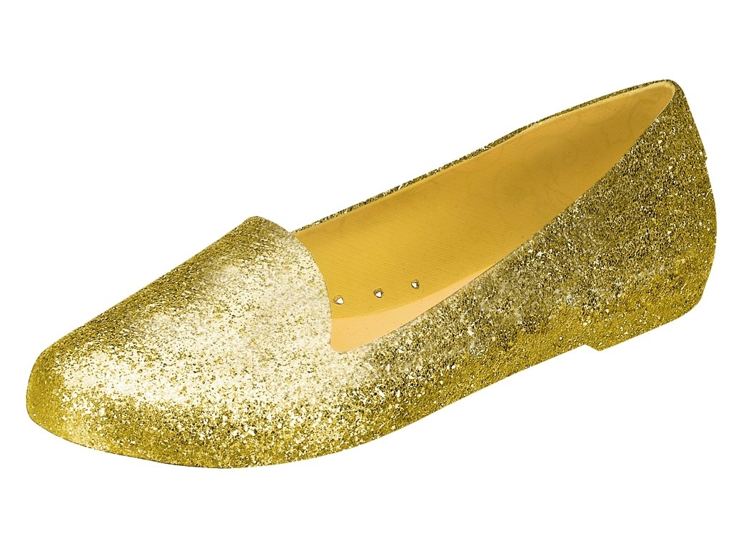 Melissa Virtue Special glitter dourada; R$ 119,90 - Divulgação