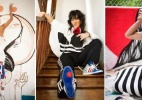 Artistas fazem cenografia e posam para campanha de marca esportiva - Montagem UOL / Divulgação Adidas Originals