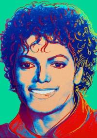 Retrato de Michael Jackson pintado por Andy Warhol em 1984