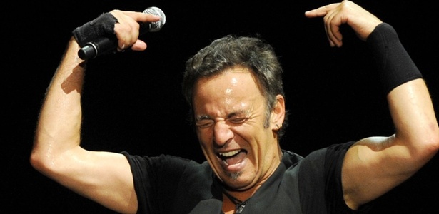 Bruce Springsteen durante apresentação em Bilbao, Espanha (26/07/2009)