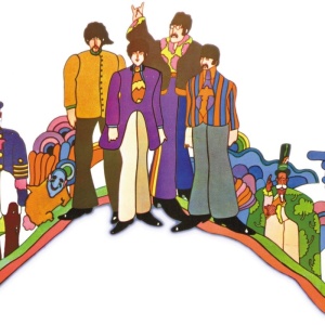 Capa do CD "Yellow Submarine", trilha sonora do desenho animado de mesmo nome - Reprodução