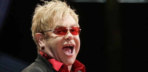 Elton John durante apresentao em Barcelona, Espanha (20/10/2009)