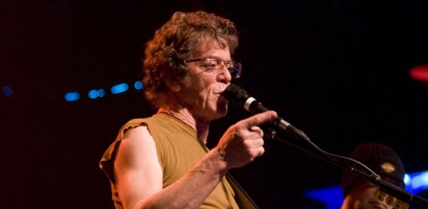 Lou Reed durante show no Electric Factory, na Pennsylvania (19/04/2008) - Getty Images