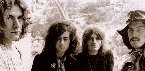 Os integrantes do grupo inglês Led Zeppelin nos anos 70 - Divulgação
