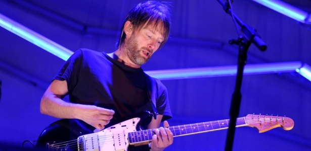Thom Yorke, do Radiohead, faz show solo no Coachella (18/04/2010) - Getty Images