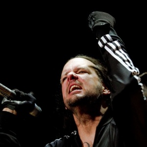 Jonathan Davis, vocalista do Korn, durante apresentação da banda em São Paulo - Leandro Moraes/UOL