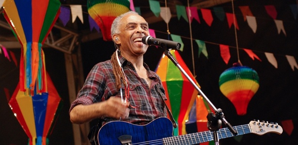 Gilberto Gil canta durante show na Quinta da Boa Vista, no Rio de Janeiro (29/05/2010) - Beti Niemeyer/Divulgação