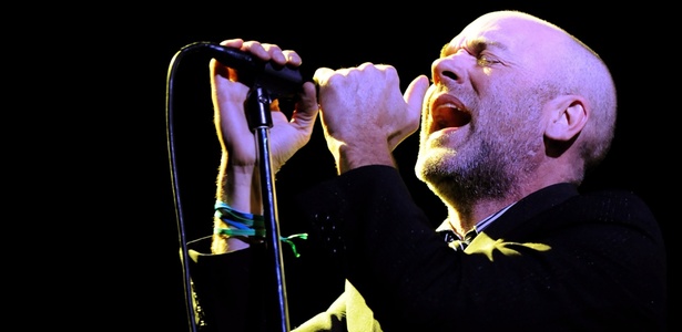 Michael Stipe em show do R.E.M. em Madri, Espanha (1º/10/2008)