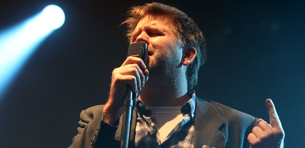 James Murphy, quando ainda fazia parte do LCD Soundsystem, durante show apresentador no festival inglês Reading, em 2010  - Getty Images